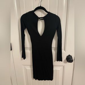 Lulu’s Black Open-Back Dress Size X-Small